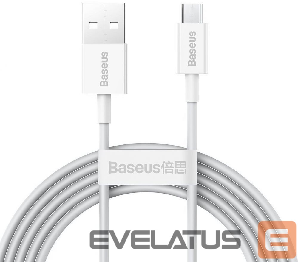 Kaabel Baseus - Superior Fast Charging Data Cable MicroUSB 2m White