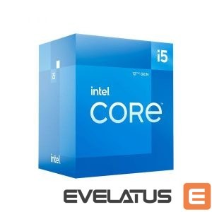 Protsessor Intel  i5-12400, 2.5 GHz, LGA1700, Processor threads 12, Packing Retail, Processor cores 6, Component for PC 