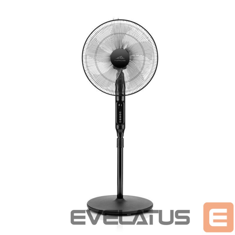 Ventilaator ETA Naos Fan 260790000 Stand Fan, Number of speeds 4, 50 W, Oscillation, Diameter 43 cm, Black