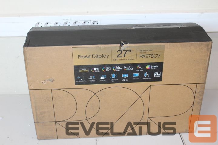 Monitorid Asus SALE OUT. ProArt Display Professional Monitor PA278CV 27 ", IPS, WQHD, 2560x1440, 16:9, 5 ms, 350 cd/m², Gray, DAMAGED PACKAGING, 100% sRGB, 100% Rec. 709, Color Accuracy ΔE < 2, Calman Verified, USB-C, DisplayPort Daisy-chaining, ProArt Preset, ProArt Palette, Ergonomic Stand, HDMI ports quantity 2, 75 Hz