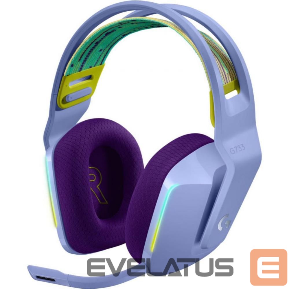 Kõrvaklapid Logitech HEADSET GAMING G733 WRL/LILAC 981-000890