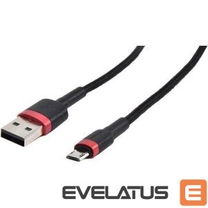 Kaabel Baseus  CABLE MICROUSB TO USB 1M/RED/BLACK CAMKLF-B91 