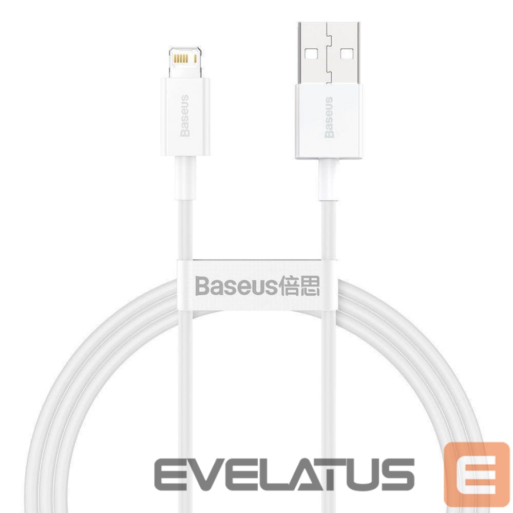Kaabel Baseus CABLE LIGHTNING TO USB 2M/WHITE CALYS-C02