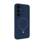 Tagakaaned Evelatus Samsung Galaxy S25 Plus Premium Magnetic with Stand Soft Touch Silicone Case Midnight Blue