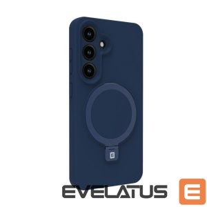 Tagakaaned Evelatus Samsung Galaxy S25 Plus Premium Magnetic with Stand Soft Touch Silicone Case Midnight Blue