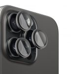 Kaitseklaasid Evelatus Apple iPhone 16 Pro / 16 Pro Max Camera Lens Protector Armor Black Titanium