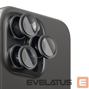 Kaitseklaasid Evelatus Apple iPhone 16 Pro / 16 Pro Max Camera Lens Protector Armor Black Titanium