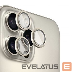 Kaitseklaasid Evelatus Apple iPhone 16 Pro / 16 Pro Max Camera Lens Protector Armor Natural Titanium