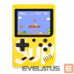 Mängukonsoolid GameBox  R1 8bit Portable Retro Game console with 400 games 3'' LCD with TV RCA cable Yellow