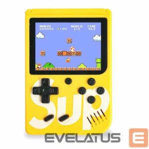 Mängukonsoolid GameBox  R1 8bit Portable Retro Game console with 400 games 3'' LCD with TV RCA cable Yellow