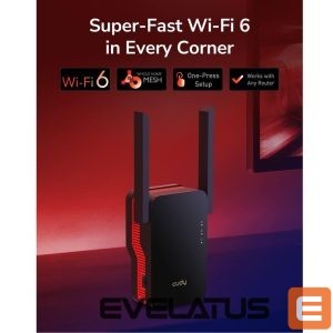 Ruuterid Cudy  RE3000 MeshFlex AX3000 WiFi 6 Mesh Repeater Dual Band Gigabit Port WPS WPA3 Signal Light White 