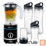 Purustajad Noveen  Noveen SB2000 Sport Blender 500W 6 Blades + Pulse + Grinder 2x600ml + 300ml Bottles BPA-Free Black