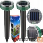 Teine toode iLike  Gardenera Solar Ultrasonic Mole and Rodent Repeller 22.5x6.3cm Set of 2 pcs for Garden and Lawn 