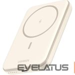 Juhtmeta laadija Ugreen  Magnetic Power Bank 5000mAh 25207 15W, Wireless, Beige Beige