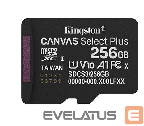 Muu arvutitarvik Kingston MEMORY MICRO SDXC 256GB UHS-I/SDCS3/256GBSP