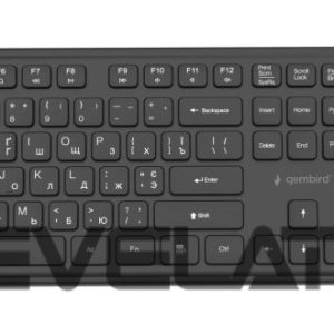 Arvuti klaviatuur Gembird  KEYBOARD +MOUSE WRL CYRILLIC/BK KBS-WPS-01-CYRL 