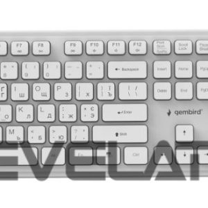 Arvuti klaviatuur Gembird  KEYBOARD +MOUSE WRL CYRILLIC/WH KBS-WPS-01-W-CYRL 