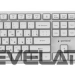 Arvuti klaviatuur Gembird  KEYBOARD +MOUSE WRL CYRILLIC/WHT KBS-WMS-01-W-CYRL 