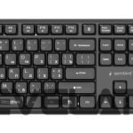 Arvuti klaviatuur Gembird  KEYBOARD +MOUSE WRL CYRILLIC/BLACK KBS-WMS-01-CYRL 