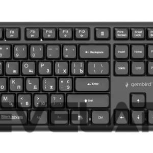 Arvuti klaviatuur Gembird  KEYBOARD +MOUSE WRL CYRILLIC/BLACK KBS-WMS-01-CYRL 