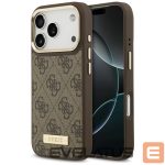 Muud kaubad Guess  Guess 4G Logo Plate MagSafe case for iPhone 17 Pro - brown 