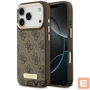 Muud kaubad Guess  Guess 4G Logo Plate MagSafe case for iPhone 17 Pro - brown 