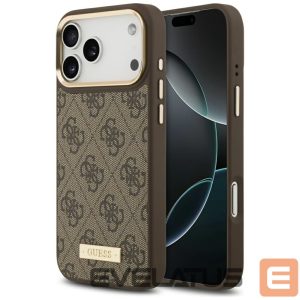 Muud kaubad Guess  Guess 4G Logo Plate MagSafe Case for iPhone 17 Pro Max - Brown 
