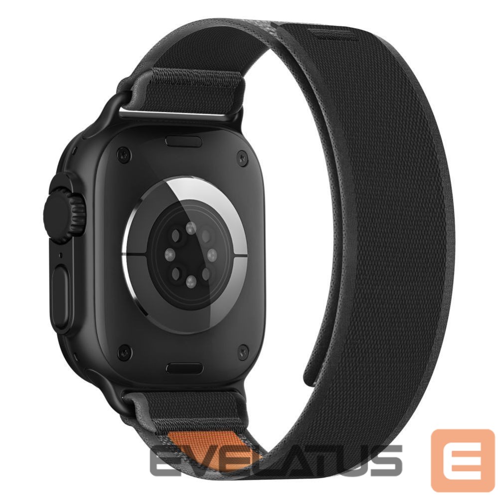Muud kaubad Tech-Protect Tech-Protect Nylon Elite Strap for Apple Watch 44 / 45 / 46 / 49 mm - Black & Orange