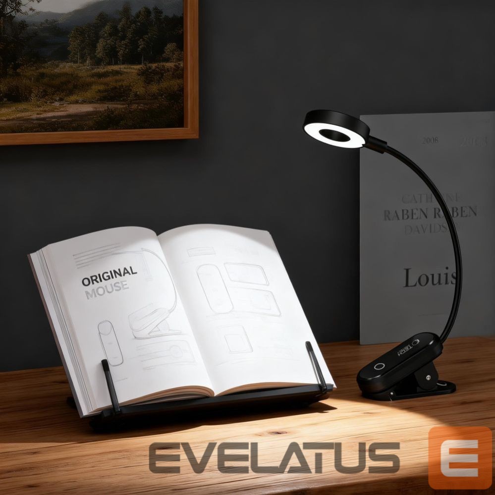 Muud kaubad Tech-Protect Tech-Protect LL100 Wireless Lamp with Clip + USB-A / USB-C Cable 30 cm - Black