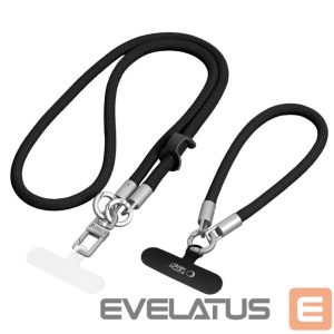 Muud kaubad Tech-Protect  Tech-Protect C10S Rope Phone Lanyard - Black and Titanium 
