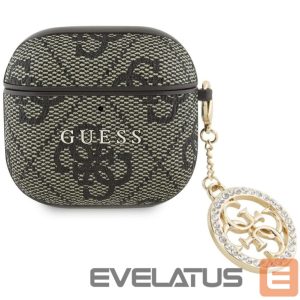 Muud kaubad Guess  Guess 4G Strass Charm Case for AirPods 4 - Brown 