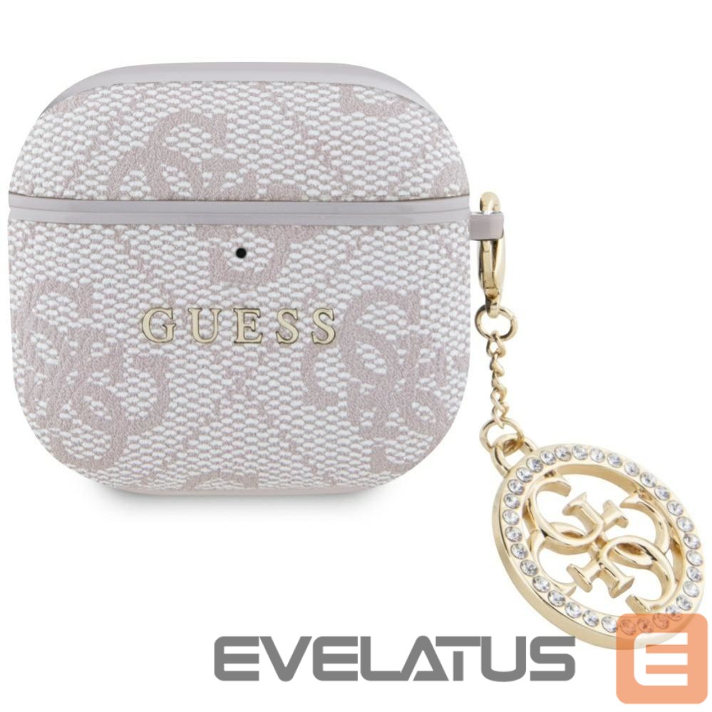 Muud kaubad Guess Guess 4G Strass Charm Case for AirPods 4 - Pink