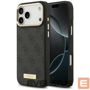Muud kaubad Guess  Guess 4G Logo Plate MagSafe Case for iPhone 17 Pro Max - Black 