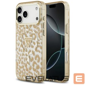 Muud kaubad Guess  Guess Leopard Glitter MagSafe Case for iPhone 17 Pro Max - Brown 