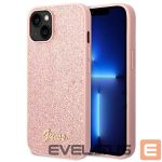 Tagakaaned Guess  Guess GUHCP14MHGGSHP iPhone 14 Plus 6,7" różowy/pink hard case Glitter Script 