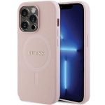 Tagakaaned Guess  Guess GUHMP14LPSAHMCP case for iPhone 14 Pro - pink Saffiano MagSafe 