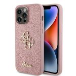 Tagakaaned Guess  Guess GUHCP15LHG4SGP iPhone 15 Pro 6.1" pink/pink hardcase Glitter Script Big 4G 