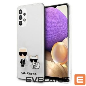 Tagakaaned Karl Lagerfeld  Karl Lagerfeld KLHCA32CKTR A326 A32 5G hardcase Transparent Karl & Choupette 
