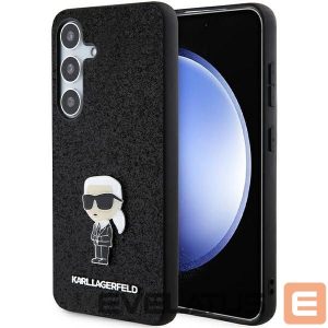 Tagakaaned Karl Lagerfeld  Karl Lagerfeld Fixed Glitter Ikonik Logo Metal Pin case for Samsung Galaxy S24+ - black 