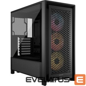 Arvuti korpus Corsair  PC Case | Frame 4000D RS ARGB Modular | Black | Mid-Tower | Power supply included No 