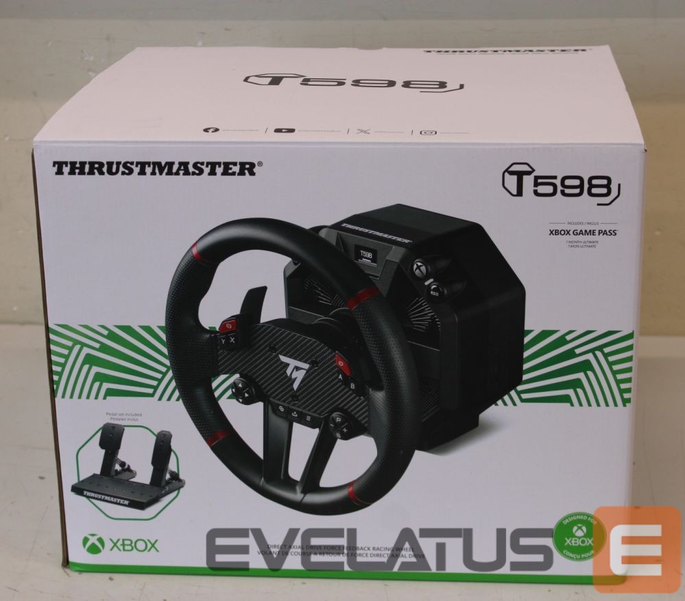 Arvutitoolid / lauad THRUSTMASTER SALE OUT. T-598 X Racing Wheel, for Xbox Series X/S, Black | Racing Wheel, for Xbox Series X/S, PC | T-598 X | UNPACKED, USED | Black
