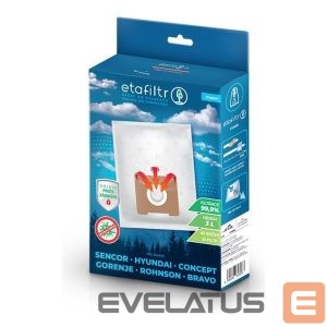 Tolmuimeja tarvik ETA  Dust bags for vacuum cleaners Concept, ECG, Gorenje, Hyundai, Rohnson, Samsung, Sencor, Tesla and others | SEN1 | 4 pc(s) | White 
