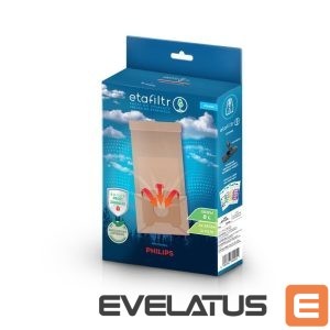 Tolmuimeja tarvik ETA  Dust bags for AEG, Electrolux and Philips vacuum cleaners | PHI5 | 4 pc(s) | Brown 