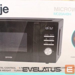 Mikrolaineahi GORENJE  SALE OUT. |  Microwave Oven | MO20A4BH | Free standing | 800 W | 20 L | Grill | Black | DAMAGED PACKAGING AND ITEM RIGHT SIDE 