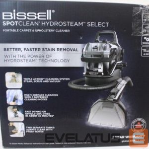 Tolmuimeja Bissell  SALE OUT. |  Portable Carpet and Upholstery Cleaner | SpotClean HydroSteam Select | Corded operating | Washing function | 1000 W | Black | 23 month(s) | DAMAGED PACKAGING 