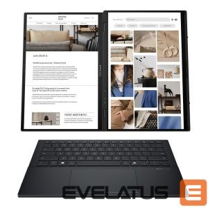 Sülearvuti Asus  | Zenbook Duo UX8406CA-QL287W | Inkwell Gray | 14 " | OLED | Touchscreen | FHD | 1920 x 1200 pixels | Intel Core Ultra 7 | 255H | 16 GB | LPDDR5X | Solid-state drive capacity 1000 GB | Intel Arc Graphics | Windows 11 Home | 802.11be | Bluetooth version 5.4 | Keyboard language US international | Keyboard backlit | Warranty 24 month(s) | Battery warranty 12 month(s) 