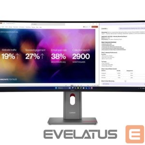 Monitorid Lenovo  | ThinkVision P40WD-40 | 39.7 " | IPS | WUHD | 21:9 | 120 Hz | 4ms GtG (Extreme mode) / 6ms GtG (Typical mode) ms | 5120 x 2160 pixels | 400 cd/m² | HDMI ports quantity 1 | Eclipse Black 