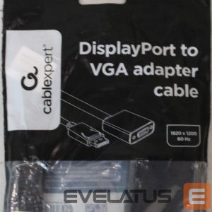 Laadija Gembird  SALE OUT.  DisplayPort to VGA adapter cable Black |  Adapter cable | DisplayPort | VGA | DAMAGED PACKAGING 