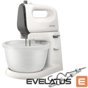Mikserid ja blenderid Philips  Mixer  Viva Collection HR3745/00 Mixer with bowl, 450 W, Number of speeds 5, Turbo mode, White 