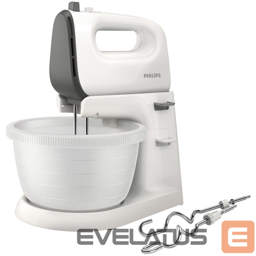 Mikserid ja blenderid Philips Mixer Viva Collection HR3745/00 Mixer with bowl, 450 W, Number of speeds 5, Turbo mode, White